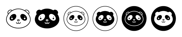 Panda Icon vector