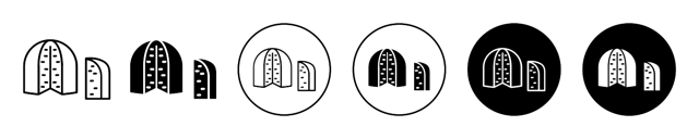 Panettone Bread Line Icon vector