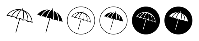Parasol Icon vector