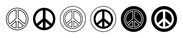 Peace Sign Symbol Icon vector