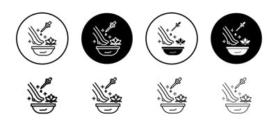 Pedicure Icon vector