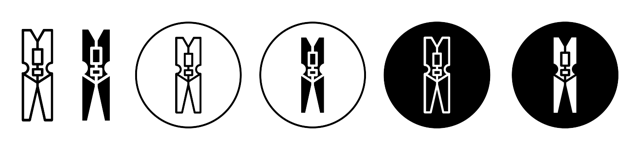 Peg Line Icon vector