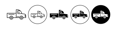 Pickup Truck Icon vector