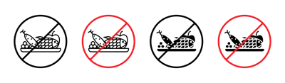 Picnics Are Prohibited Sign vector