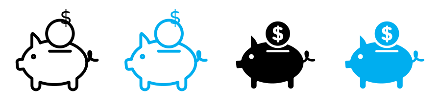 Piggy Bank Icon SVG