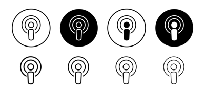 Podcast Icon vector