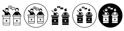 Political Debate Icon vector