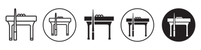 Pool Table Icon vector