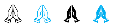 Pray Icon 2 vector