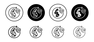Pregnancy Care Icon vector