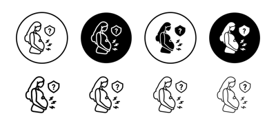 Pregnancy Complications Icon vector