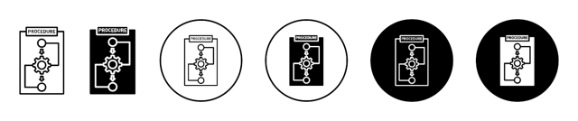Procedure Icon vector