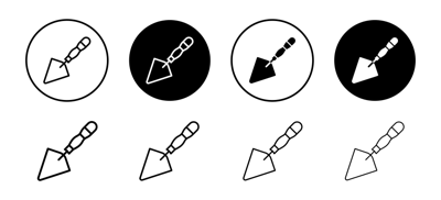 Putty Knife Icon vector