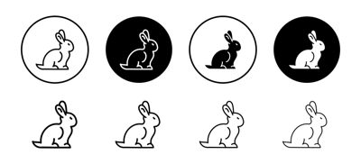 Rabbit Icon vector
