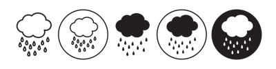 Rainfall Icon vector