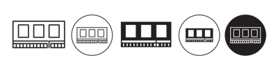 Ram Memory Icon vector