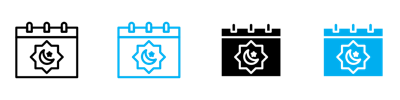 Ramadan Calendar Icon vector