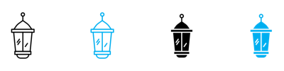 Ramadan Lantern Icon vector