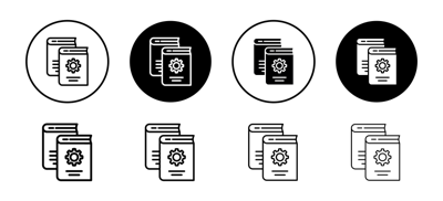 Reference Data Icon vector