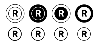 Registered Trademark Symbol vector