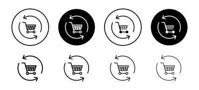 Repeated Sales Icon vector