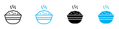 Rice Bowl Icon vector