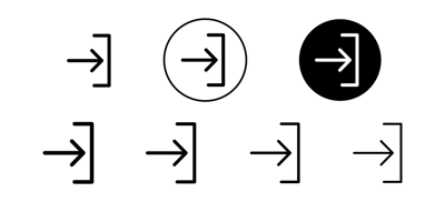 Right Arrow Icon vector
