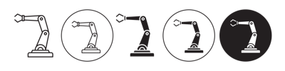 Robotic Arm Icon vector