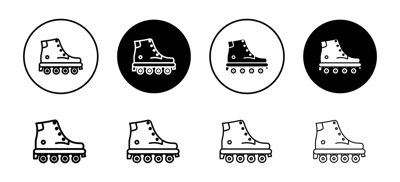 Roller Skates Icon vector