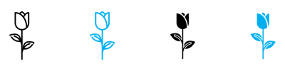 Rose Icon 2 vector