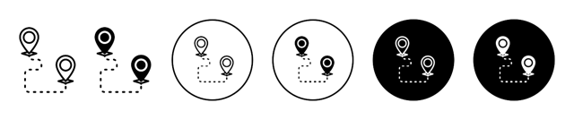 Route Icon vector