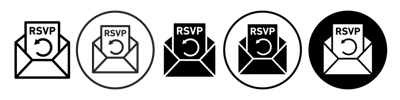 Rsvp Icon vector