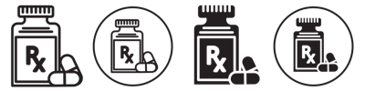 Rx Icon vector