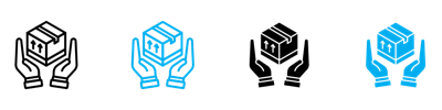Safe Delivery Icon vector