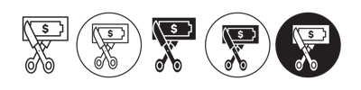Salary Deduction Icon vector