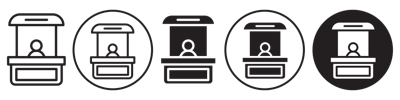Sales Booth Icon vector