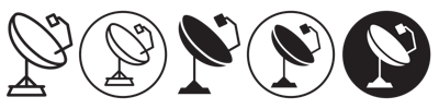 Satelite Dish Icon vector