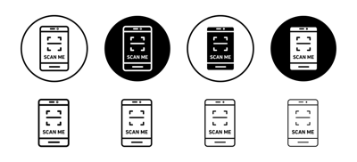 Scan Me Icon vector