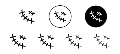 Scar Icon vector