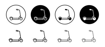 Scooter Bike Icon vector