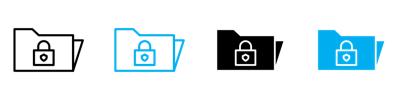 Secret Folder Icon vector