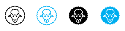 Sheep Icon vector