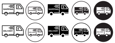 Shipping Truck Icon vector