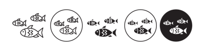 Shoal Icon vector