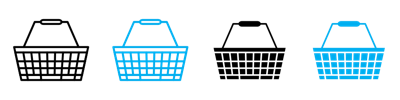 Shopping Basket Icon vector