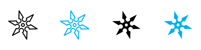 Shuriken Icon vector
