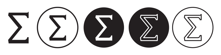 Sigma Symbol Icon SVG