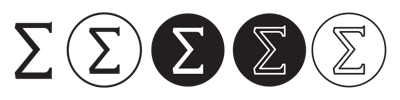 Sigma Symbol vector