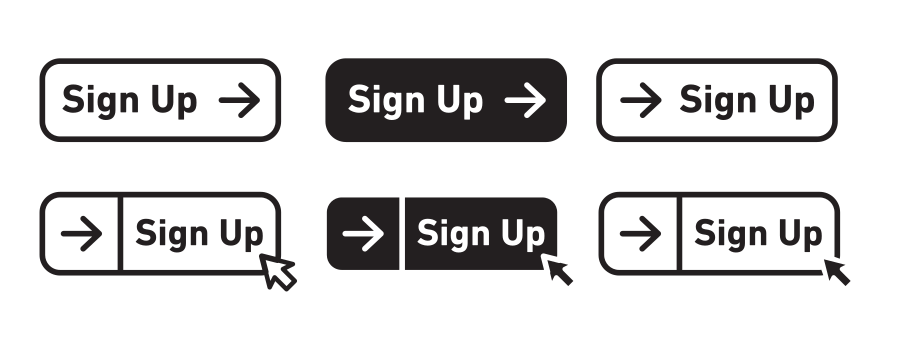 Sign Up Button Icon SVG