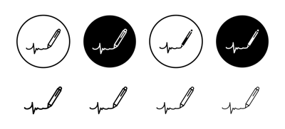 Signature Icon vector